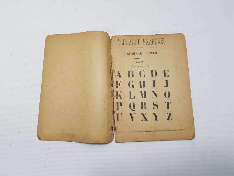 OSMANLICA FRANSIZCA KİTAP: ALPHABET 