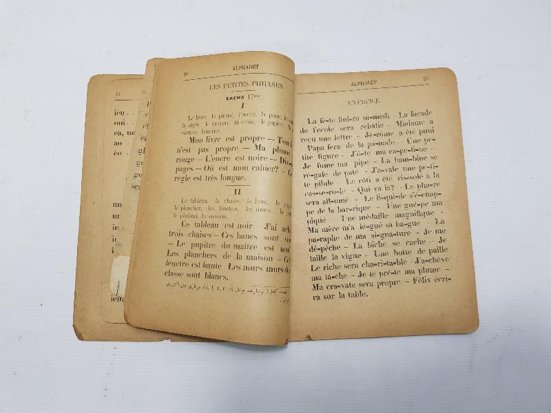 OSMANLICA FRANSIZCA KİTAP: ALPHABET 