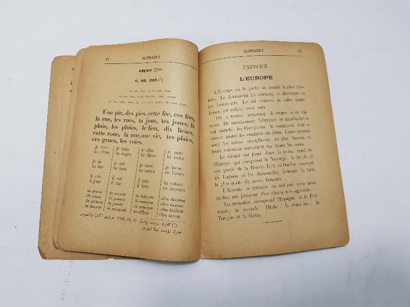 OSMANLICA FRANSIZCA KİTAP: ALPHABET 