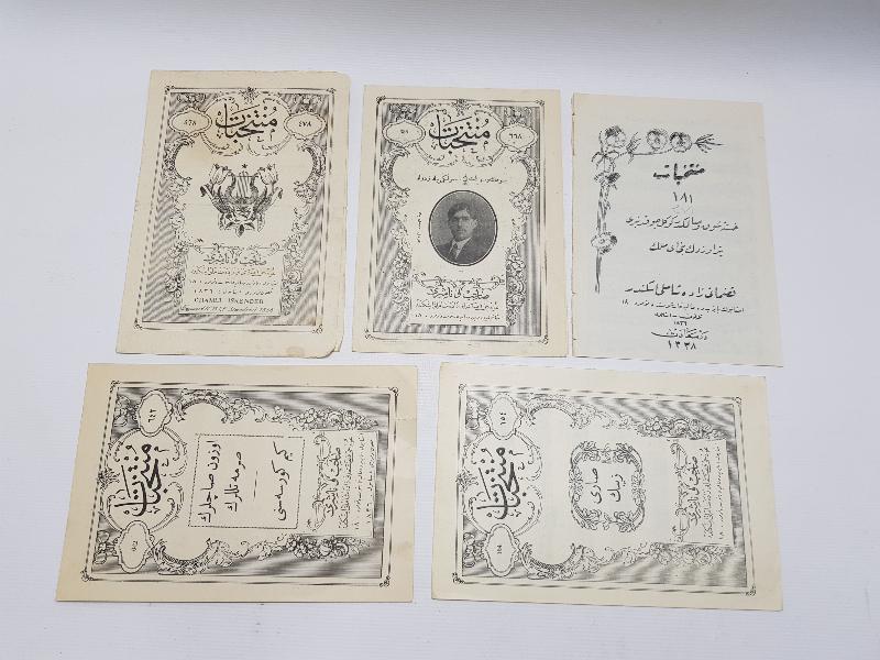 OSMANLICA MÜNTEHEBAT NOTA KİTAPÇIKLARI 