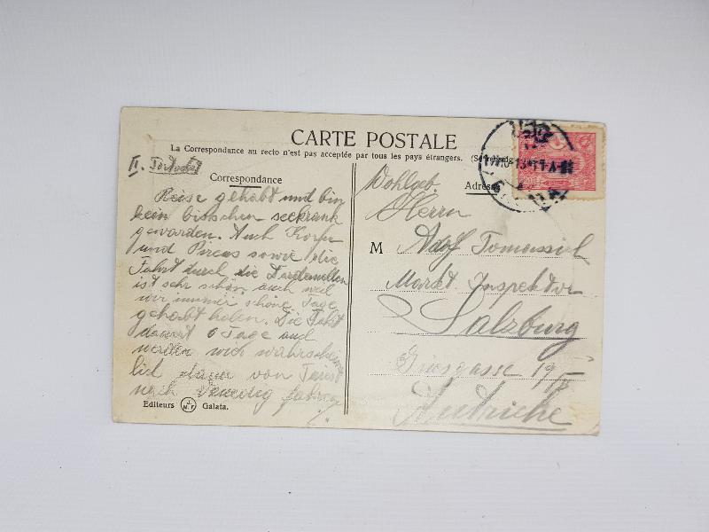 PG OSMANLICA GALATA DAMGALI GALATA KÖPRÜSÜ KARTPOSTALI