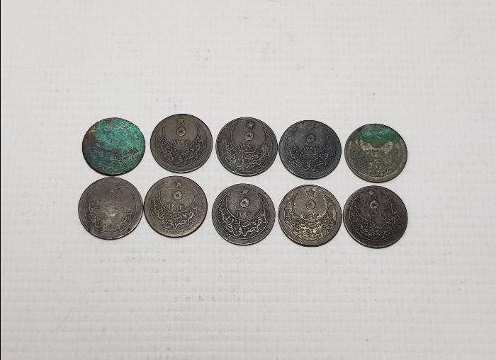 SULTAN ABDÜLHAMİD DÖNEMİ GÜMÜŞ 5 PARA LOTU