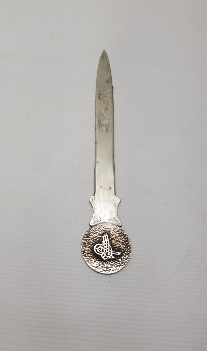 TUĞRALI GÜMÜŞ ZARF AÇACAĞI 