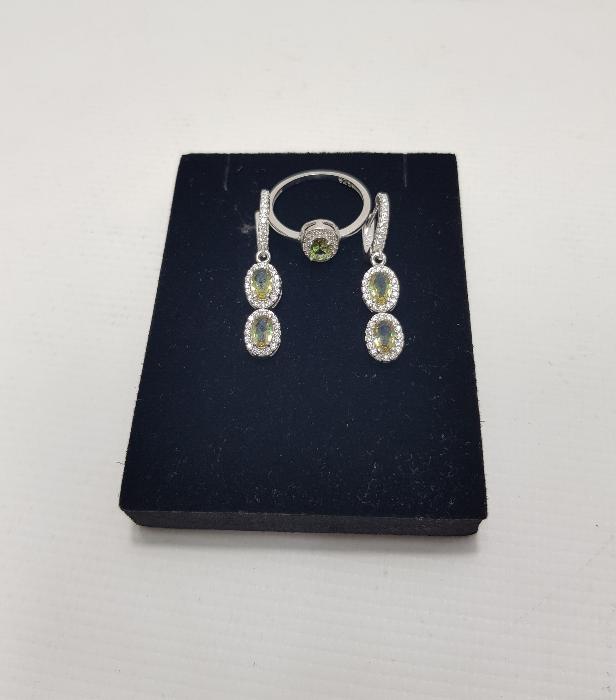 ZULTANİT TAŞLI GÜMÜŞ TAKI SETİ 