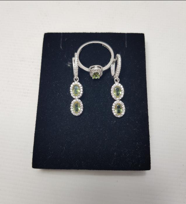 ZULTANİT TAŞLI GÜMÜŞ TAKI SETİ 