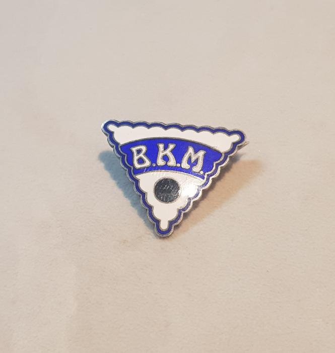 BKM YAZILI MİNELİ GÜMÜŞ ROZET 