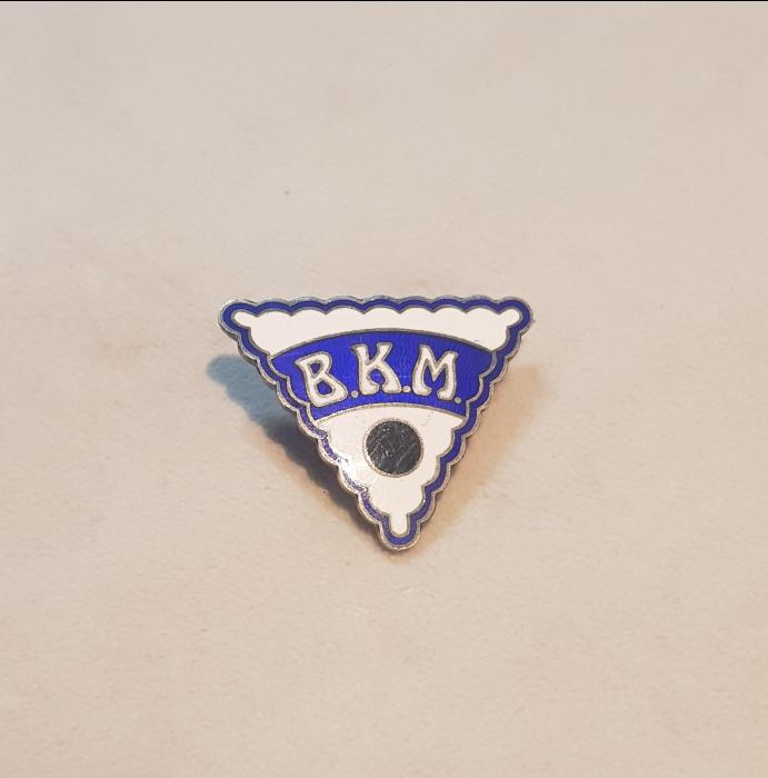 BKM YAZILI MİNELİ GÜMÜŞ ROZET 