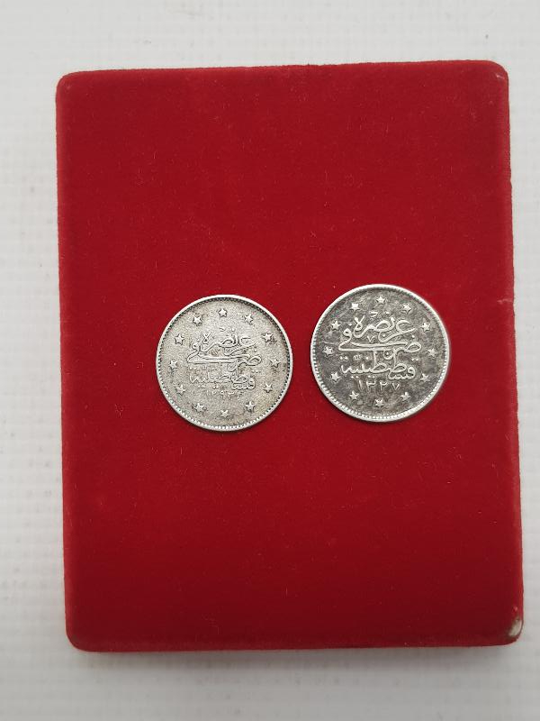 SULTAN ABDÜLHEMİD VE SULTAN MEHMET REŞAD DÖNEMİ GÜMÜŞ 2 KURUŞLAR