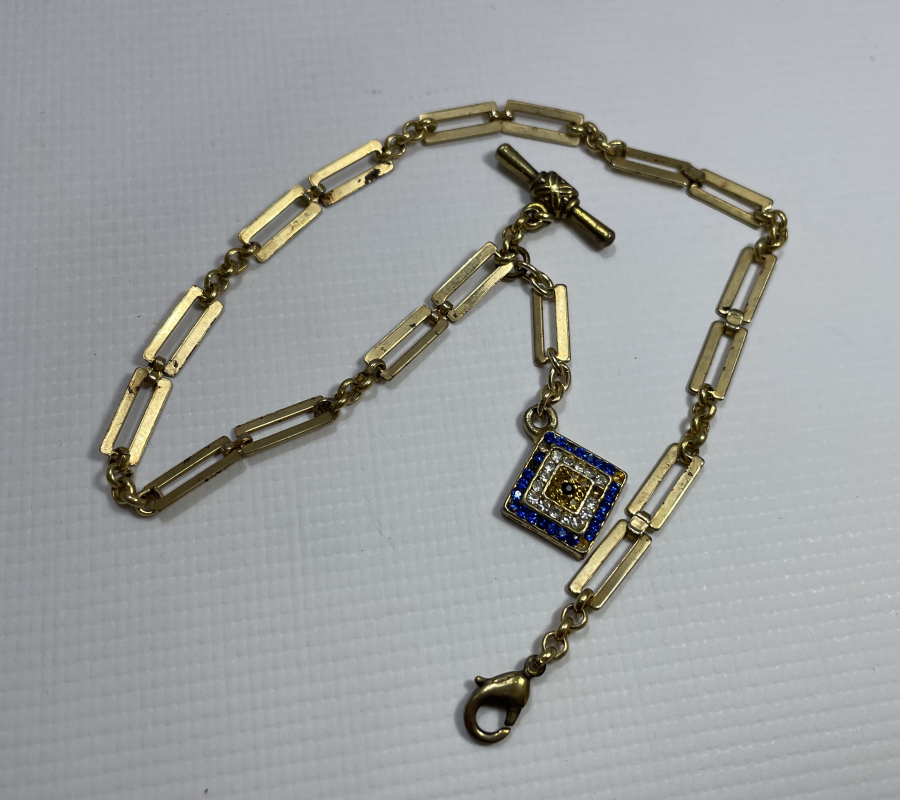 ALTIN KAPLAMA ANTİKA CEP SAATİ KÖSTEĞİ