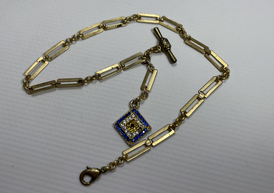 ALTIN KAPLAMA ANTİKA CEP SAATİ KÖSTEĞİ