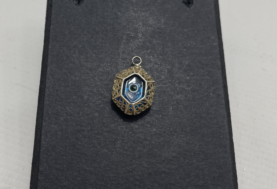 NAZAR BONCUKLU GÜMÜŞ KOLYE UCU