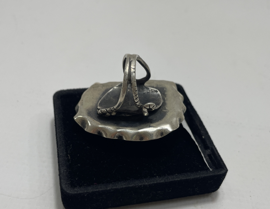 ÖZEL YAPIM DOĞAL TAŞLI GÜMÜŞ YÜZÜK