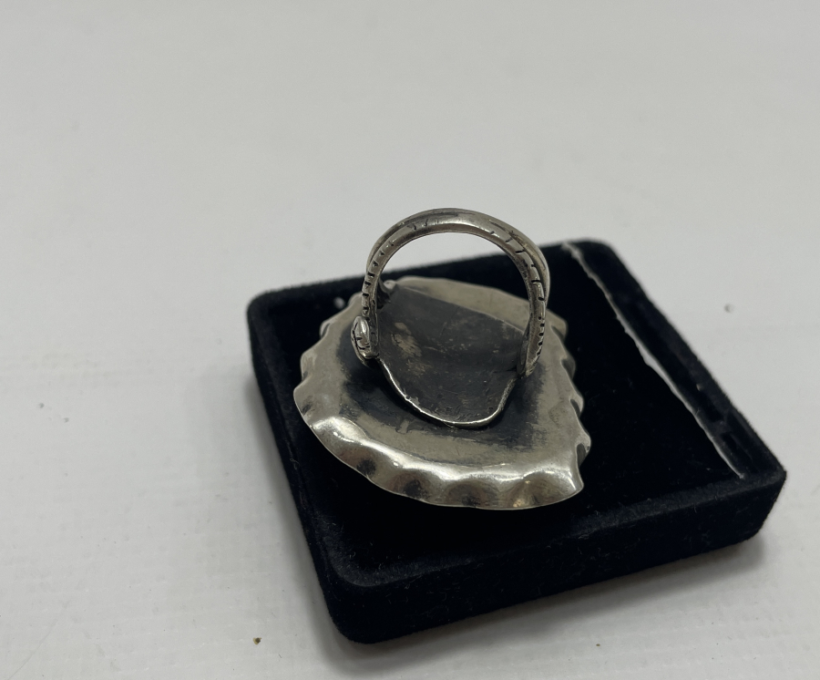 ÖZEL YAPIM DOĞAL TAŞLI GÜMÜŞ YÜZÜK