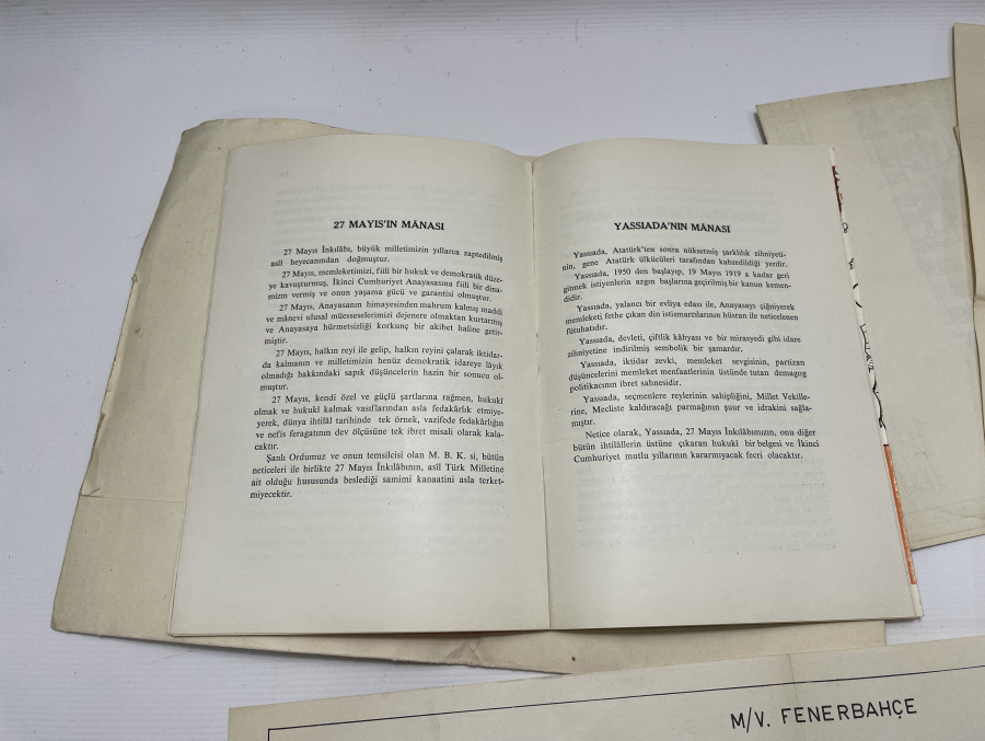 ADNAN MENDERES İÇİN HAZIRLANMIŞ NADİR YASSI ADA BROŞÜRÜ