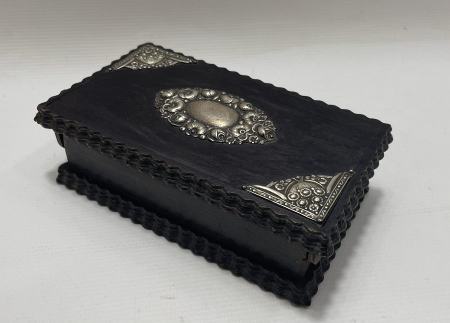 OSMANLI DÖNEMİ GÜMÜŞ APLİKLİ KUTU