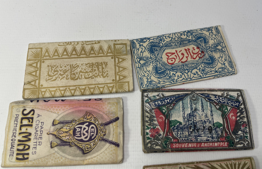 6 ADET OSMANLI DÖNEMİ SİGARA KAĞIDI LOTU