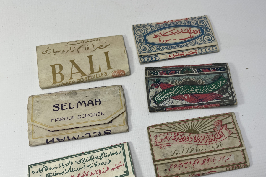 6 ADET OSMANLI DÖNEMİ SİGARA KAĞIDI LOTU