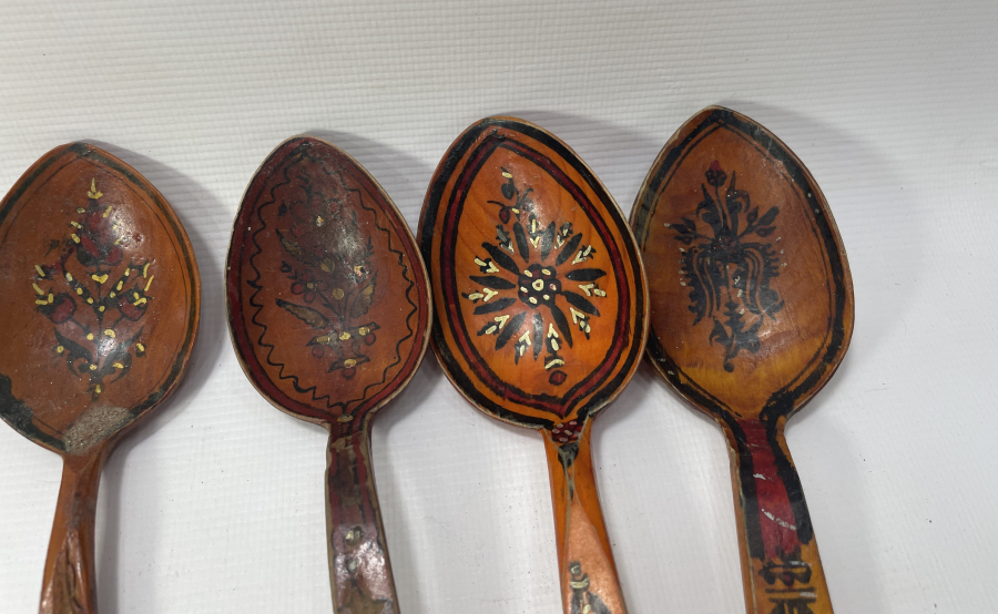 ANTİKA EL YAPIMI TAHTA KAŞIK LOTU