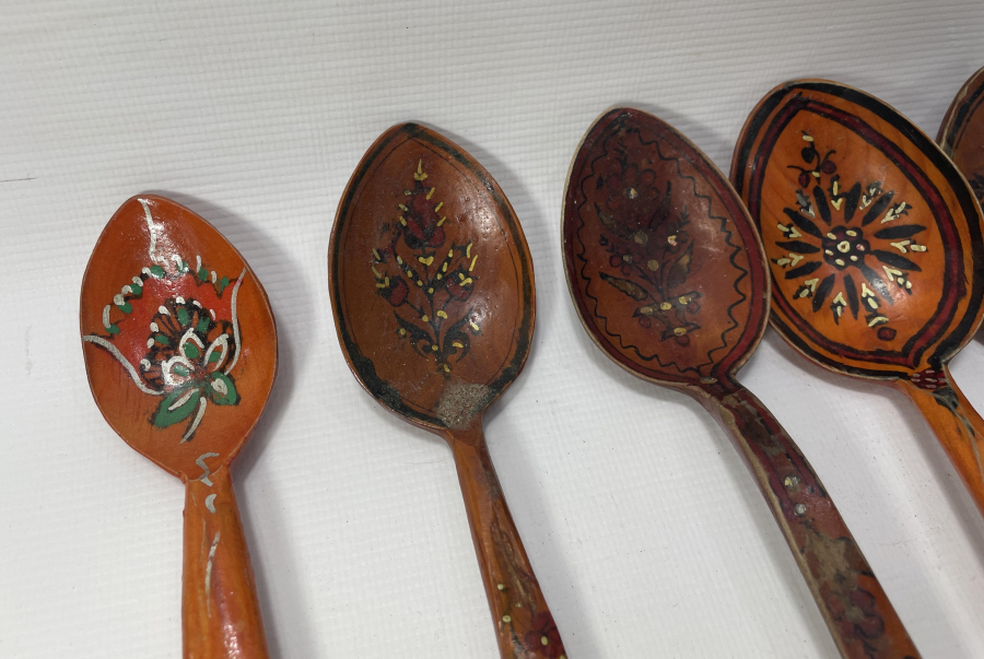 ANTİKA EL YAPIMI TAHTA KAŞIK LOTU