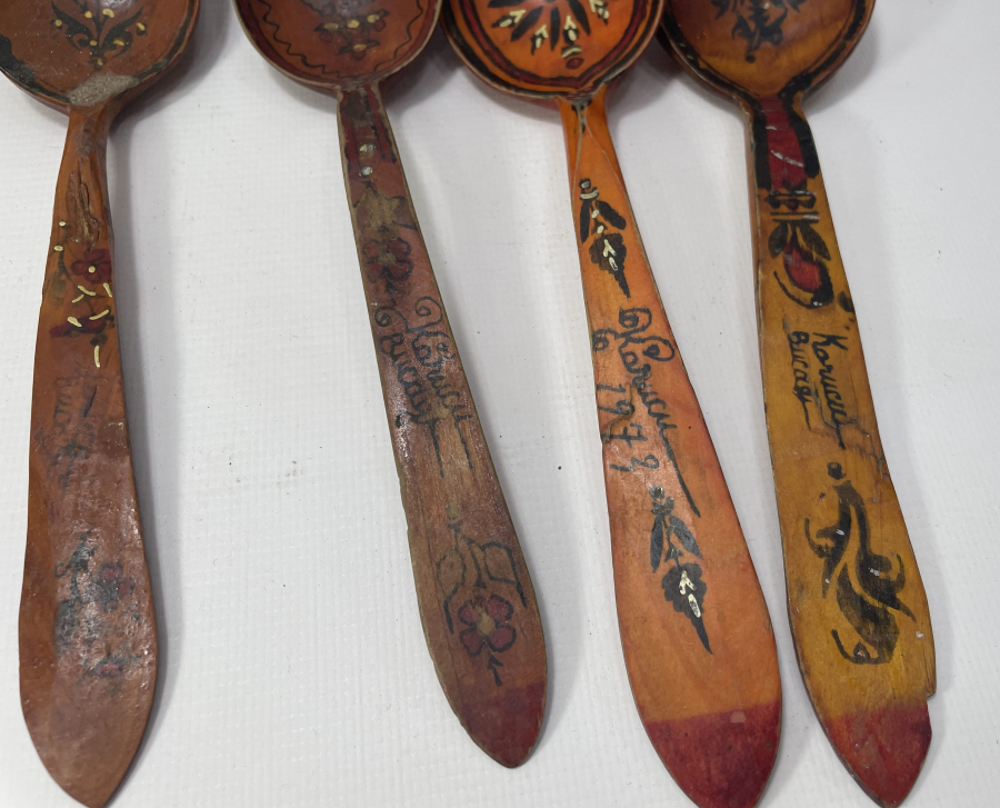 ANTİKA EL YAPIMI TAHTA KAŞIK LOTU