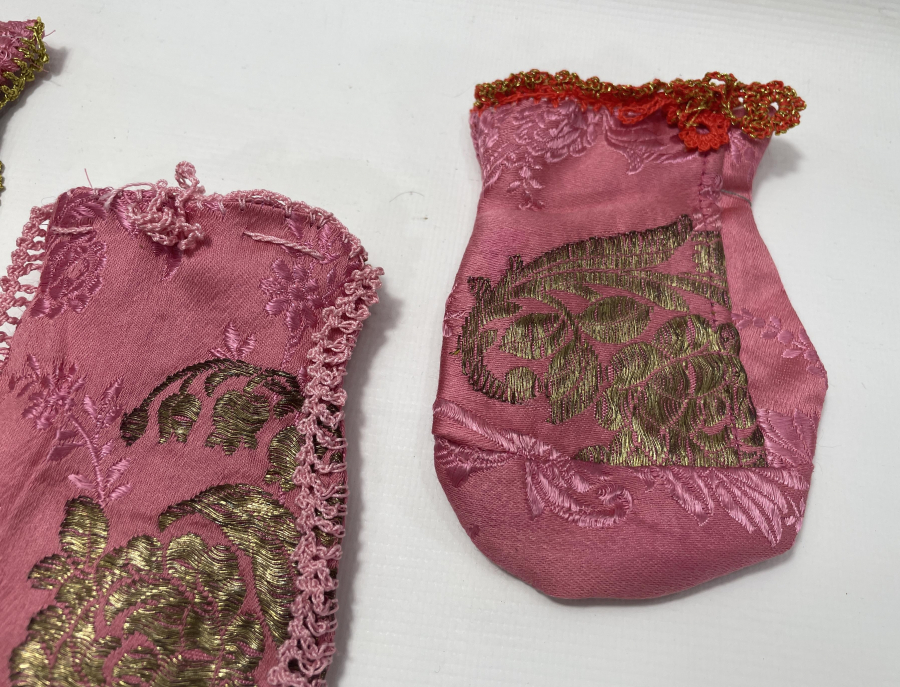 OSMANLI DÖNEMİ 3 ADET ELMASİYE KESE