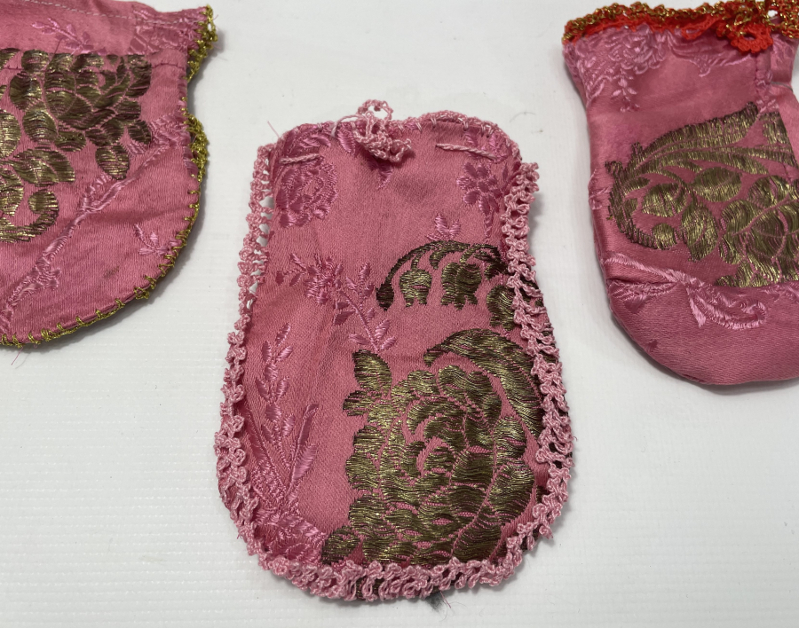 OSMANLI DÖNEMİ 3 ADET ELMASİYE KESE