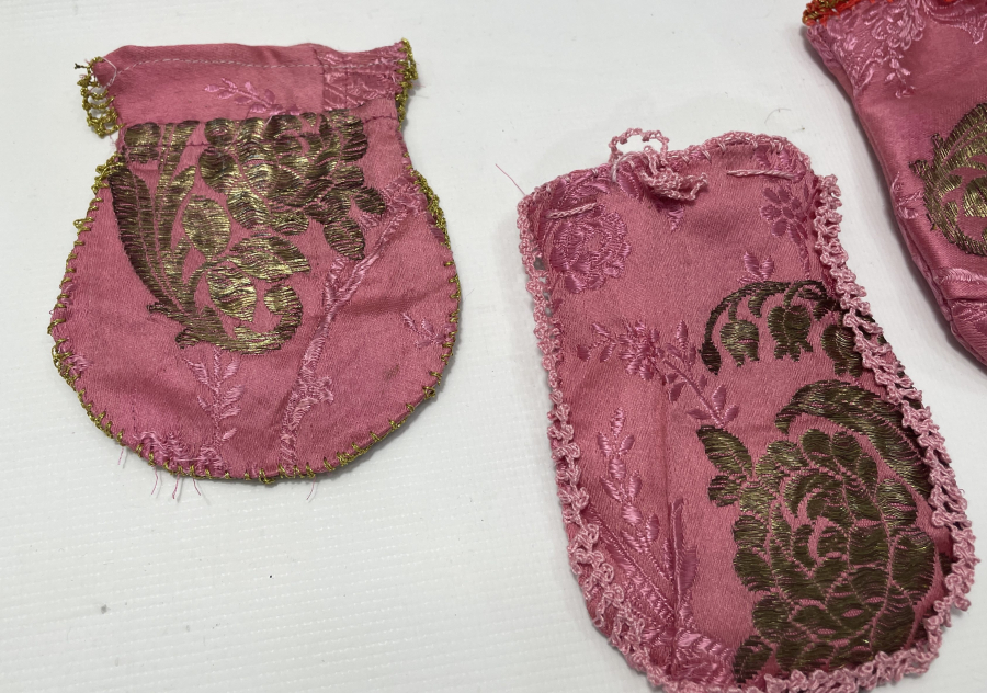 OSMANLI DÖNEMİ 3 ADET ELMASİYE KESE