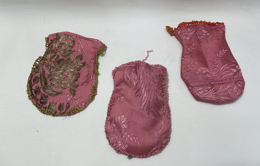 OSMANLI DÖNEMİ 3 ADET ELMASİYE KESE