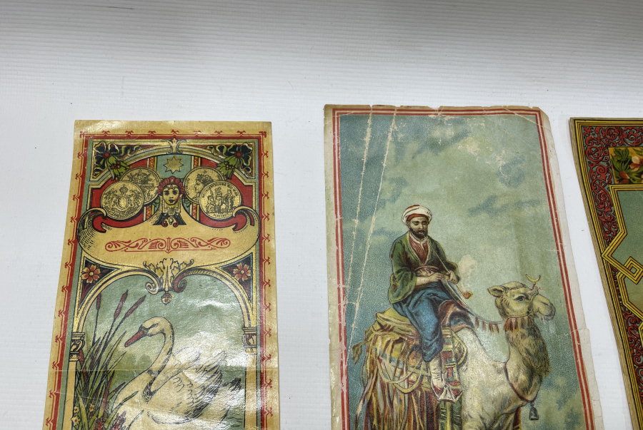 OSMANLI DÖNEMİ 3 ADET FES ETİKETİ