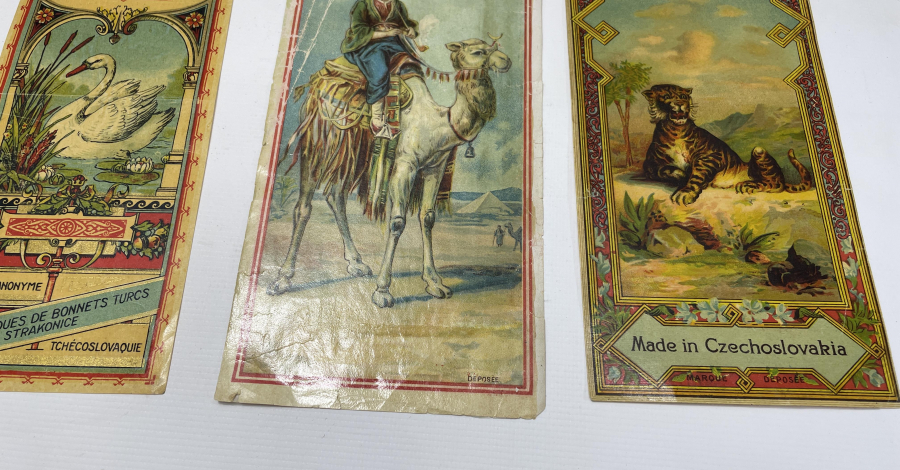 OSMANLI DÖNEMİ 3 ADET FES ETİKETİ