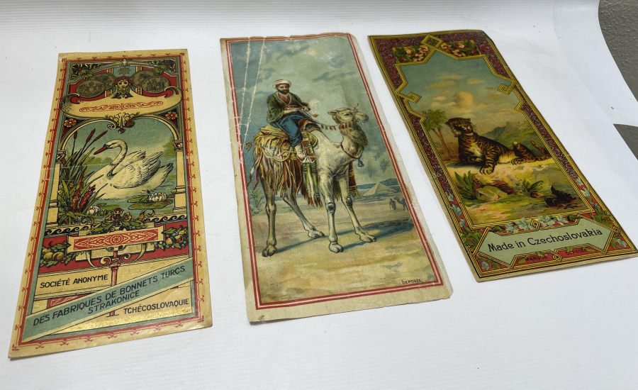 OSMANLI DÖNEMİ 3 ADET FES ETİKETİ