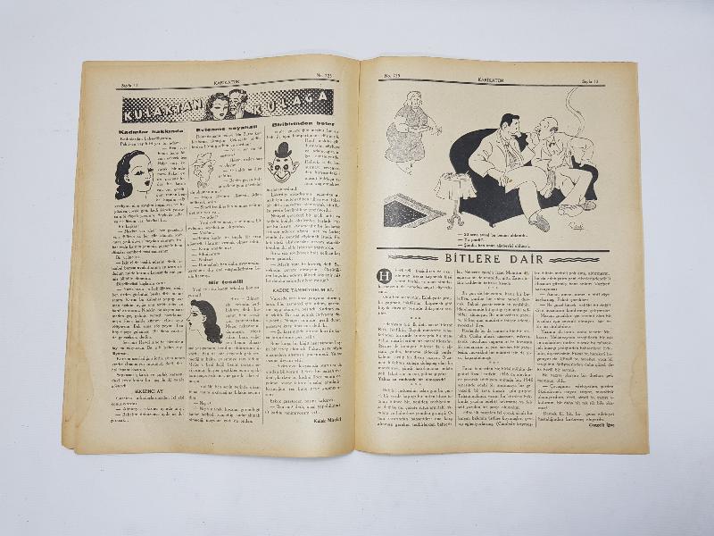 1939 TARİHLİ II. DÜNYA SAVAŞI VE NAZİ GÖRSELLİ KARİKATÜR DERGİSİ