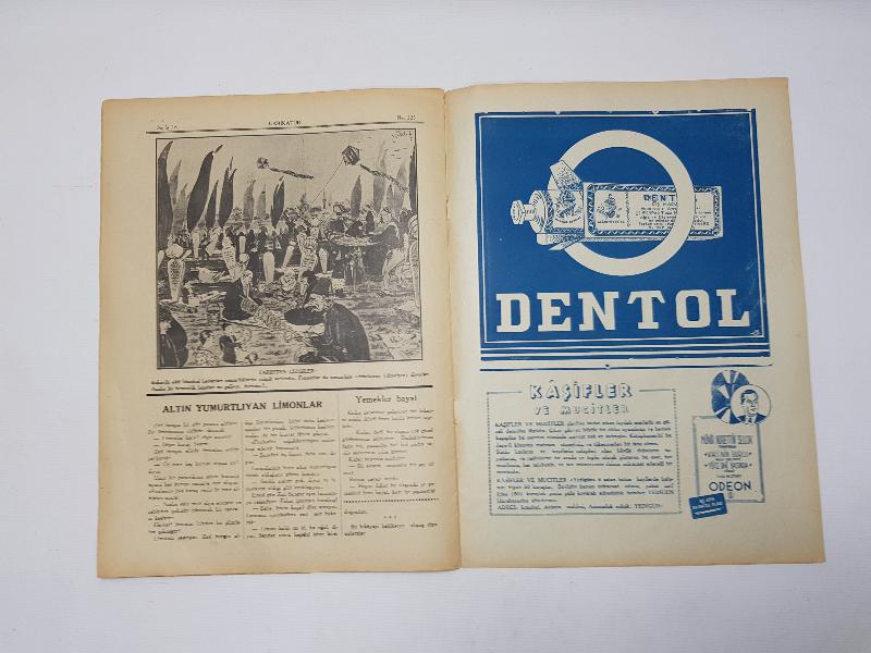 1939 TARİHLİ II. DÜNYA SAVAŞI VE NAZİ GÖRSELLİ KARİKATÜR DERGİSİ