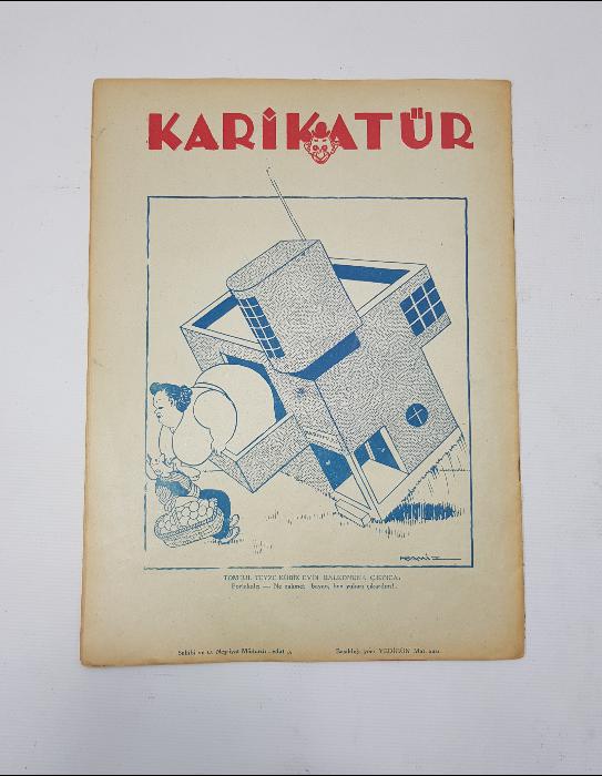 1939 TARİHLİ II. DÜNYA SAVAŞI VE NAZİ GÖRSELLİ KARİKATÜR DERGİSİ