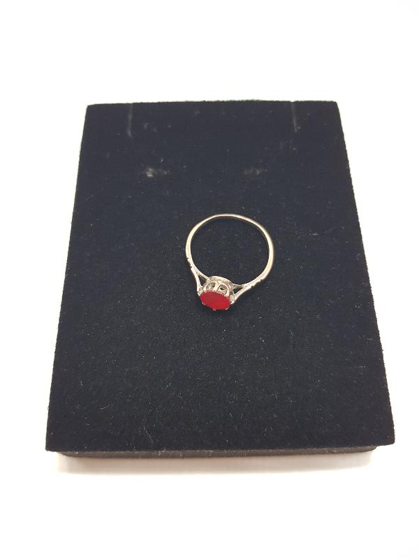 AKİK TAŞLI ANTİKA ALTIN YÜZÜK 