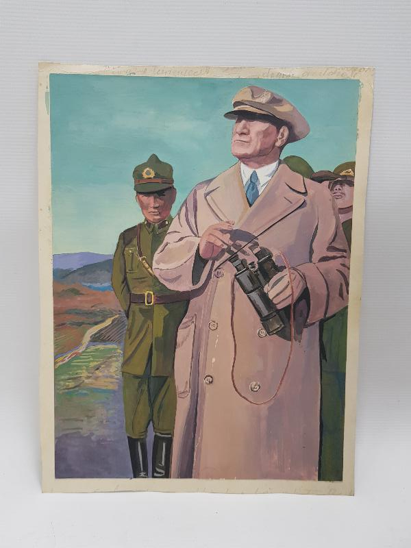 ATATÜRK ASKERİ HAVACILIK TATBİKATINDA RESİM 