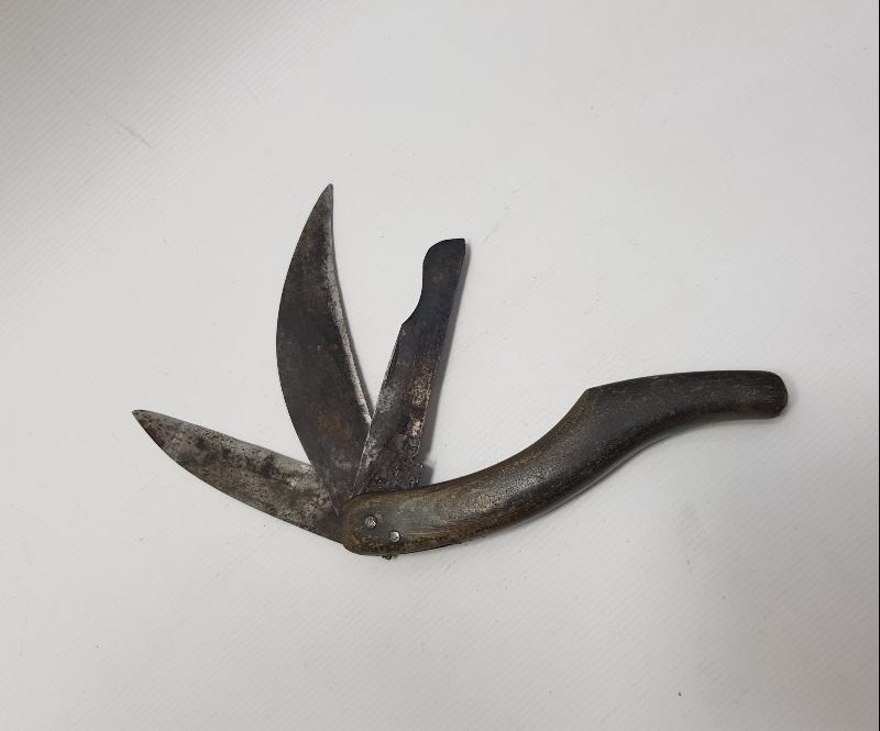 CUMHURİYET İLK DÖNEM BURSA İŞİ ÜÇLÜ BAĞ BIÇAĞI