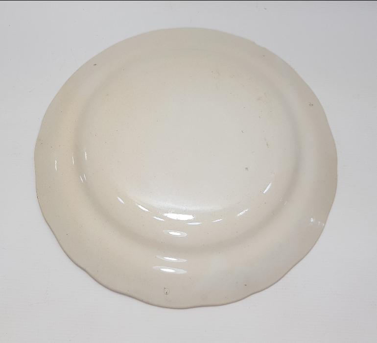 OSMANLI PAZARI İÇİN ÜRETİLMİŞ FRANSIZ YAPIMI HOROZLU PORSELEN TABAK