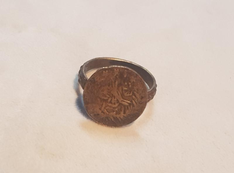 OSMANLI TUĞRALI BRONZ YÜZÜK 