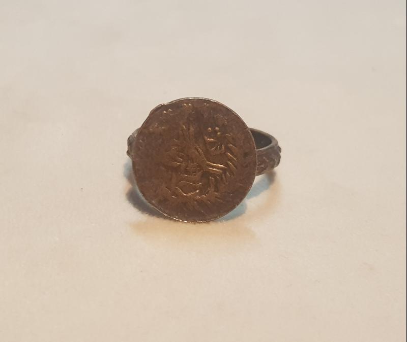 OSMANLI TUĞRALI BRONZ YÜZÜK 