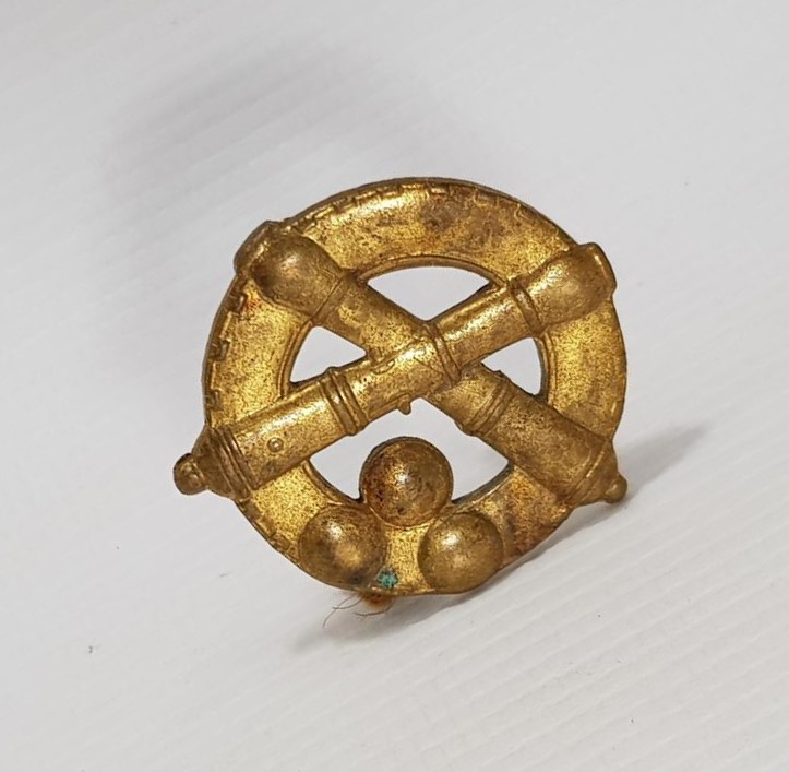 1. DÜNYA SAVAŞI DÖNEMİ ÇOK NADİR OSMANLI TOPÇU SUBAY ROZETİ 