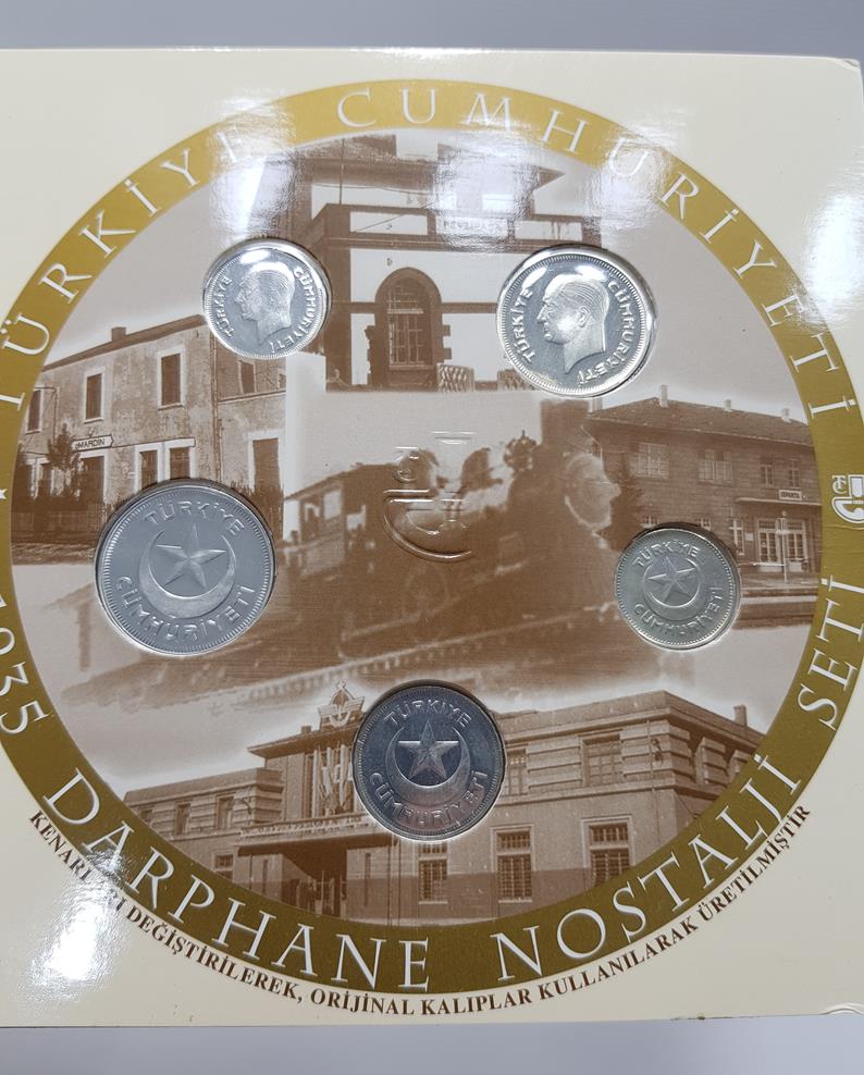 1935 DARPHANE NOSTALJİ SETİ - GÜMÜŞ HATIRA PARA SETİ 