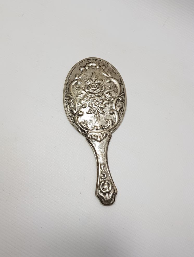 ANTİKA GÜMÜŞ EL AYNASI