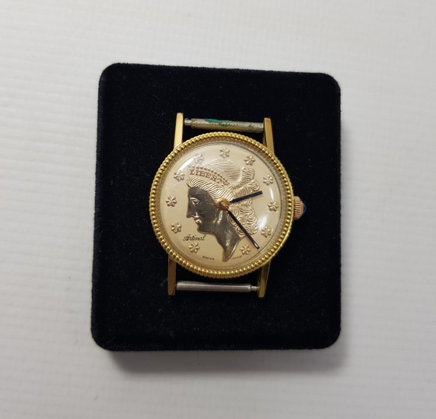 ARTINAL SWISS MADE MARKA LIBERTY DOLLAR GÖRSELLİ BAYAN KOL SAATİ 
