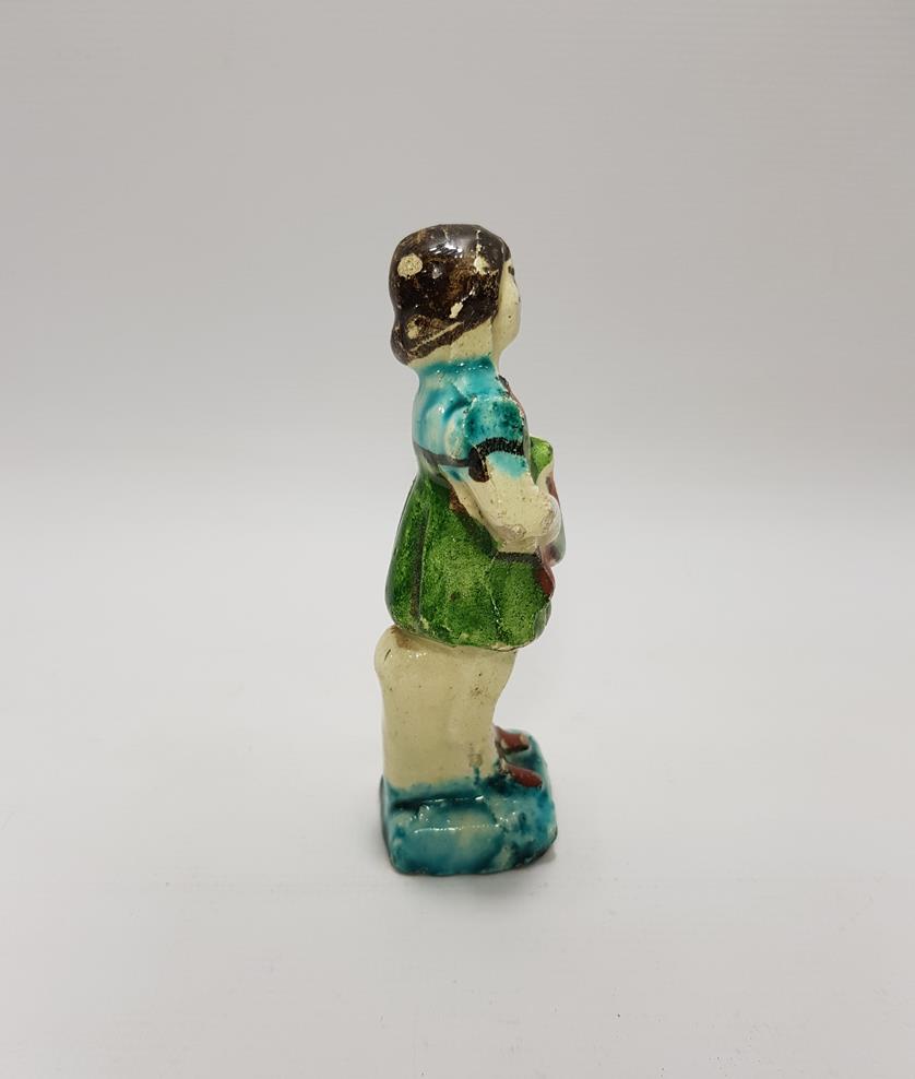 ÇOK NADİR ANTİKA KÜTAHYA SERAMİK İZCİ KIZ BİBLOSU