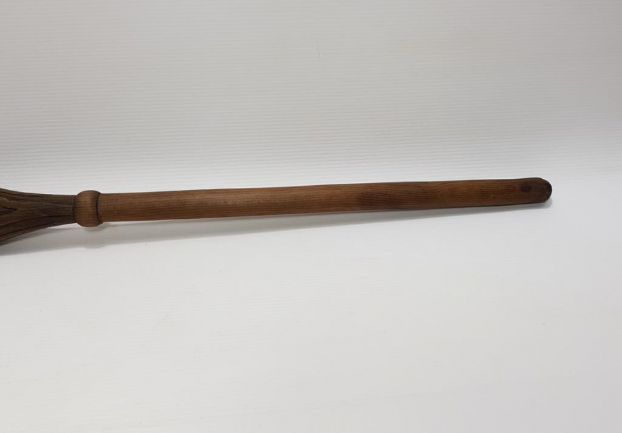 OSMANLI DÖNEMİ AFYON İŞİ AHŞAP SIRT KAŞIMA SOPASI