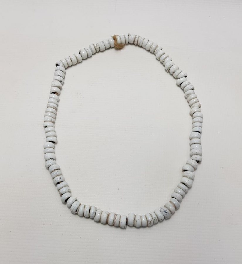 OSMANLI DÖNEMİ BEYAZ OPAL BONCUK GERDANLIK 