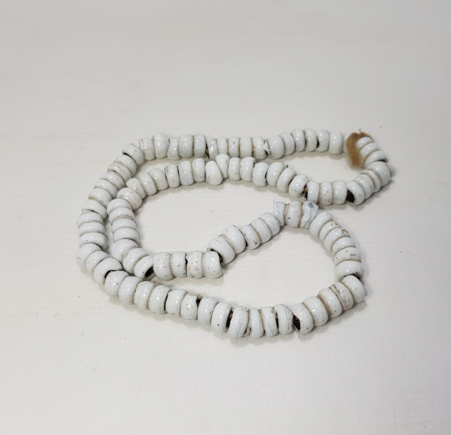 OSMANLI DÖNEMİ BEYAZ OPAL BONCUK GERDANLIK 