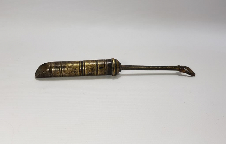 OSMANLI DÖNEMİ BRONZ BARUTLUK 