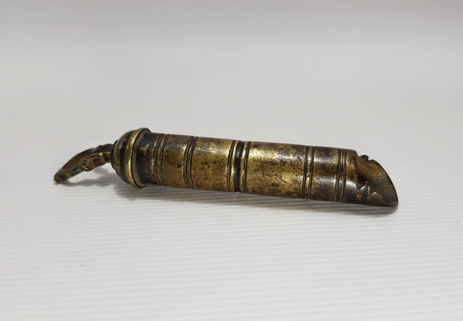 OSMANLI DÖNEMİ BRONZ BARUTLUK 